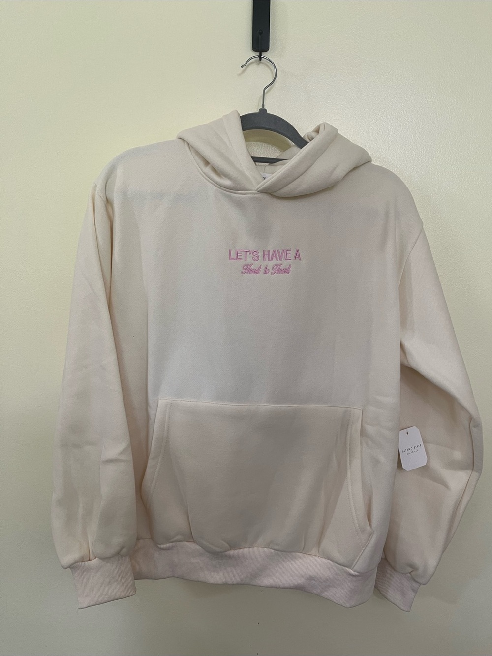 NEW Altar’d State Cozy Cafe Bear Hoodie Sweatshirt Size XS & Small Available NWT - Picture 2 of 7